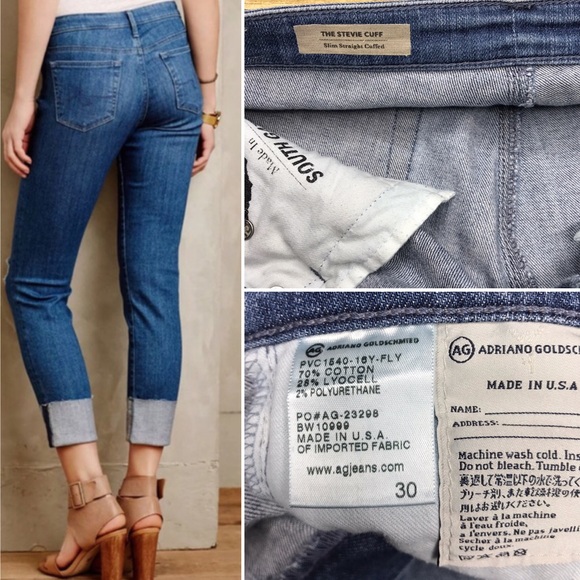 Sold AG The Stevie cuff slim straight cuffed jeans - Picture 8 of 8